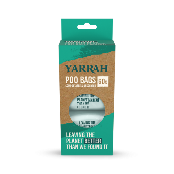 Yarrah sacs à déchets compostable pour chiens 4x15pcs