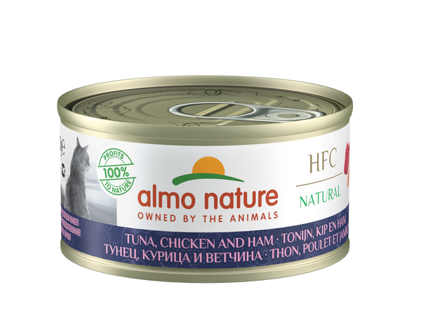 Almo Nature HFC Cuisine Chats - boîte - thon, poulet et jambon