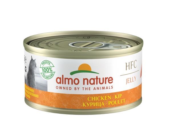 Almo Nature HFC Jelly Chats - boîte - poulet (24x70 gr)