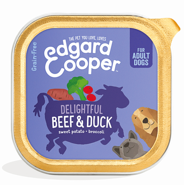 Edgard & Cooper barquette pour chiens adultes - bœuf (150 gr)