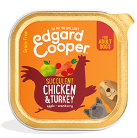 Edgard & Cooper barquette pour chiens adultes - poulet (150 gr)