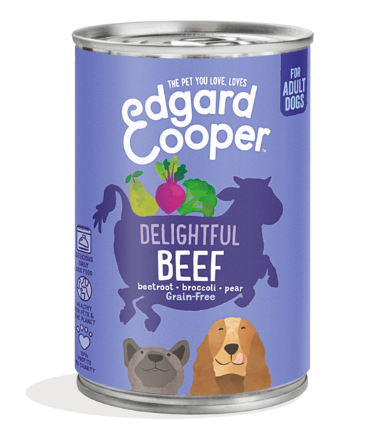 Edgard & Cooper boîte pour chiens adultes - bœuf (400 gr)