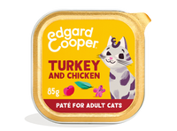 Edgard & Cooper barquette pour chats adultes - dinde et poulet (85 gr)