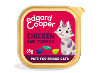 Edgard & Cooper barquette pour chats seniors - poulet et dinde (85 gr)