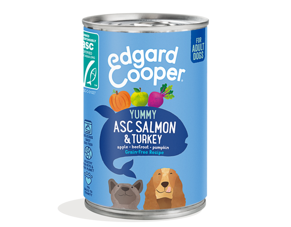 Edgard & Cooper boîte pour chiens adultes - saumon (400 gr)