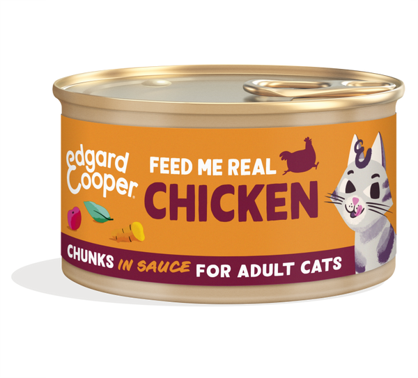 Edgard & Cooper morceaux en sauce pour chats adultes - poulet (85 gr)