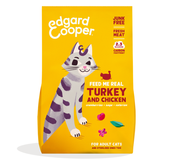 Edgard & Cooper pour chats adultes - dinde et poulet