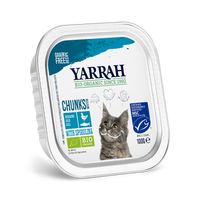Yarrah bouchées biologiques pour chats - poisson (100gr)