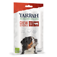 Yarrah bâtonnets à macher biologiques pour chiens - boeuf (33gr)