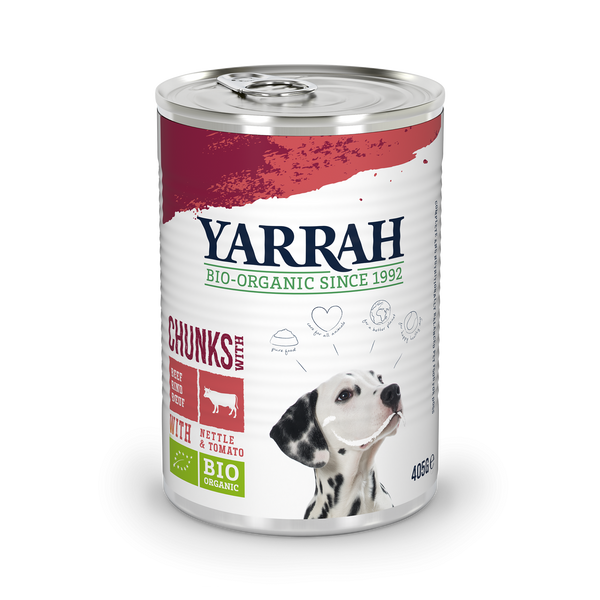 Yarrah bouchées biologiques pour chiens - bœuf et poulet