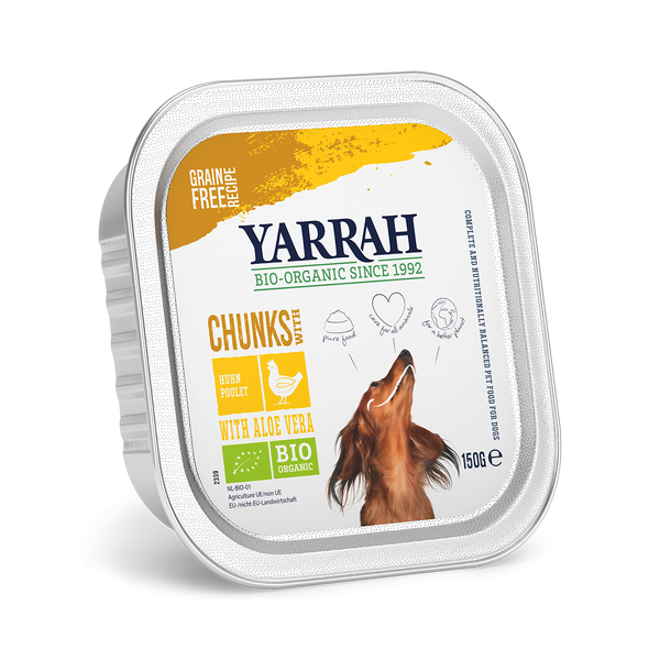 Yarrah bouchées biologiques pour chiens - poulet (150gr)