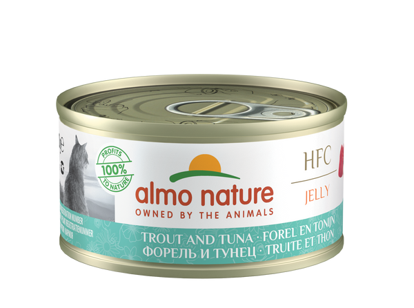 Almo Nature HFC Jelly Cats - can - trout and tuna (24x70 gr)