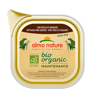 Almo Nature BIO organic Chiens Maintenance - barquette - veau et légumes