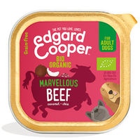 Edgard & Cooper barquette pour chiens adultes - BIO bœuf (100 gr)