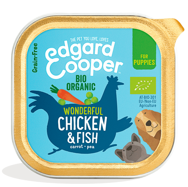 Edgard & Cooper barquette pour chiots - BIO poulet (100 gr)