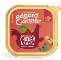 Edgard & Cooper barquette pour chiens seniors - poulet (150 gr)