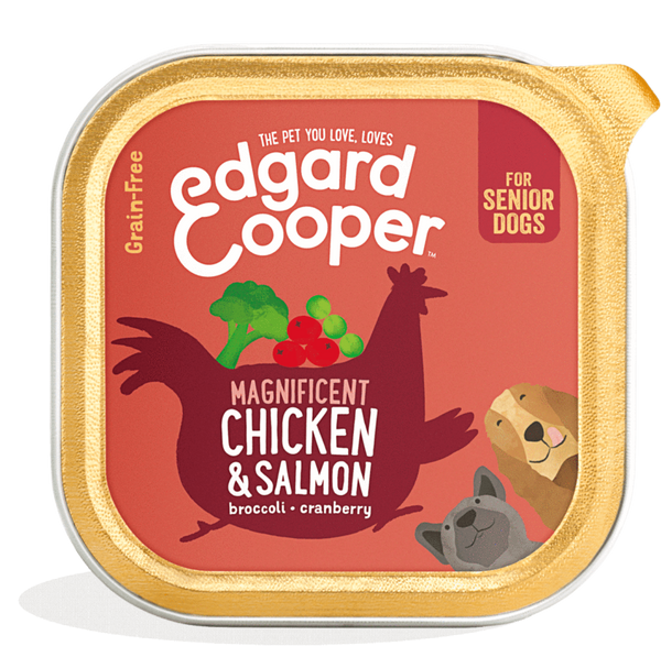 Edgard & Cooper barquette pour chiens seniors - poulet (150 gr)