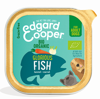 Edgard & Cooper barquette pour chiens adultes - BIO poisson (100 gr)