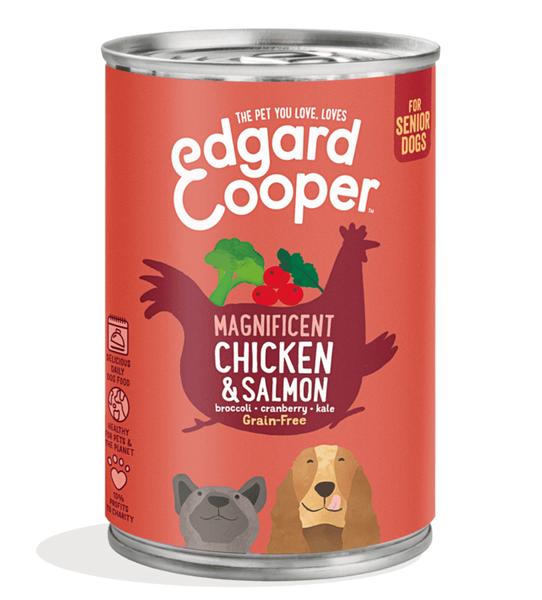 Edgard & Cooper boîte pour chiens seniors - poulet (400 gr)