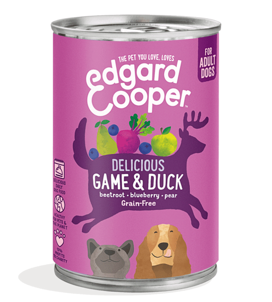 Edgard & Cooper boîte pour chiens adultes - gibier (400 gr)