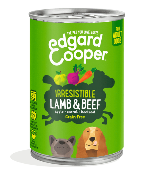 Edgard & Cooper boîte pour chiens adultes - agneau (400 gr)