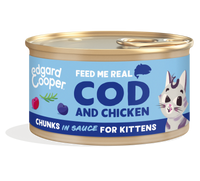 Edgard & Cooper morceaux en sauce pour chatons - cabillaud et poulet (85 gr)