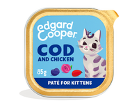 Edgard & Cooper barquette pour chatons - cabillaud et poulet (85 gr)