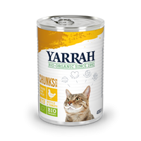 Yarrah bouchées biologiques pour chats - poulet (405gr)