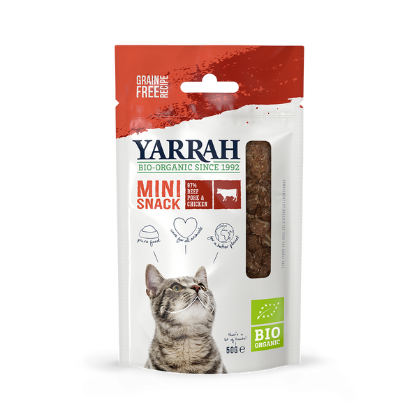 Yarrah mini snack biologique pour chats (50gr)
