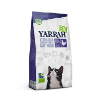 Yarrah croquettes biologiques sans céréales pour chats stérilisés