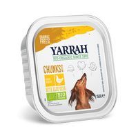 Biologische Yarrah hapjes voor honden - kip (150gr)