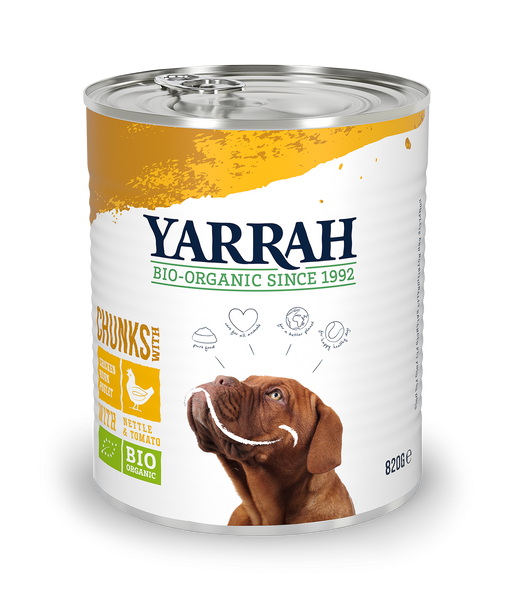 Yarrah bouchées biologiques pour chiens - poulet