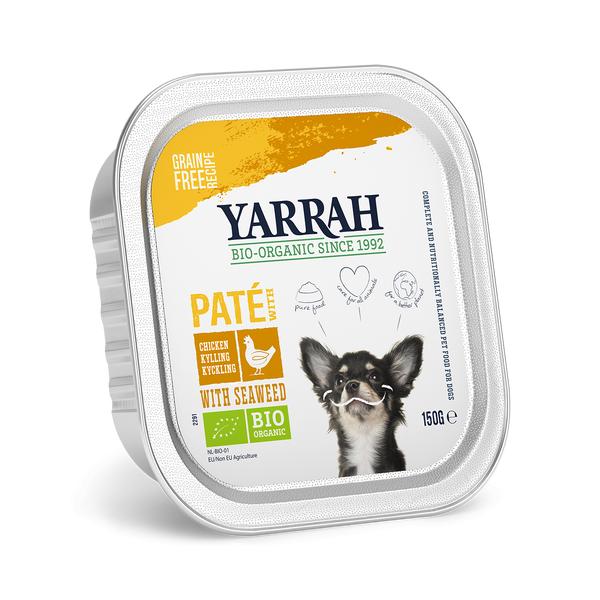 Yarrah pâté biologique pour chiens - poulet (150gr)